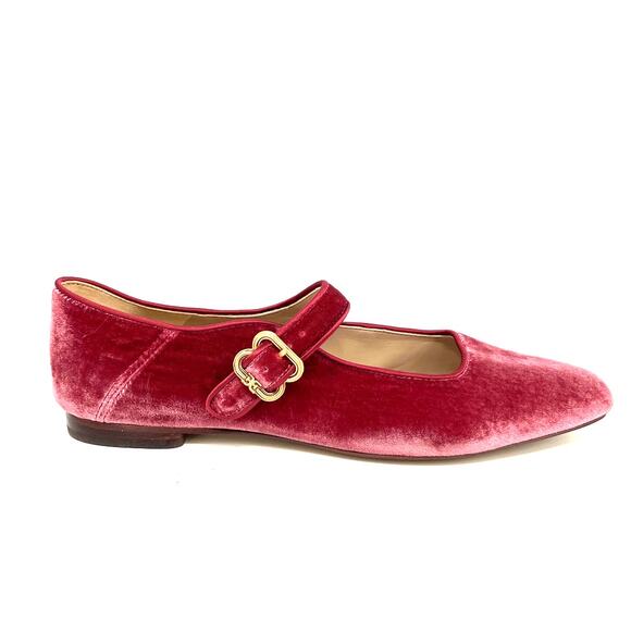 Sam Edelman Michaela Velvet Mary Jane Flats - Picture 1 of 4
